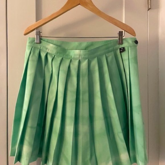 Lazy Oaf Dresses & Skirts - Lazy Oaf Green Pleated Mini Skirt